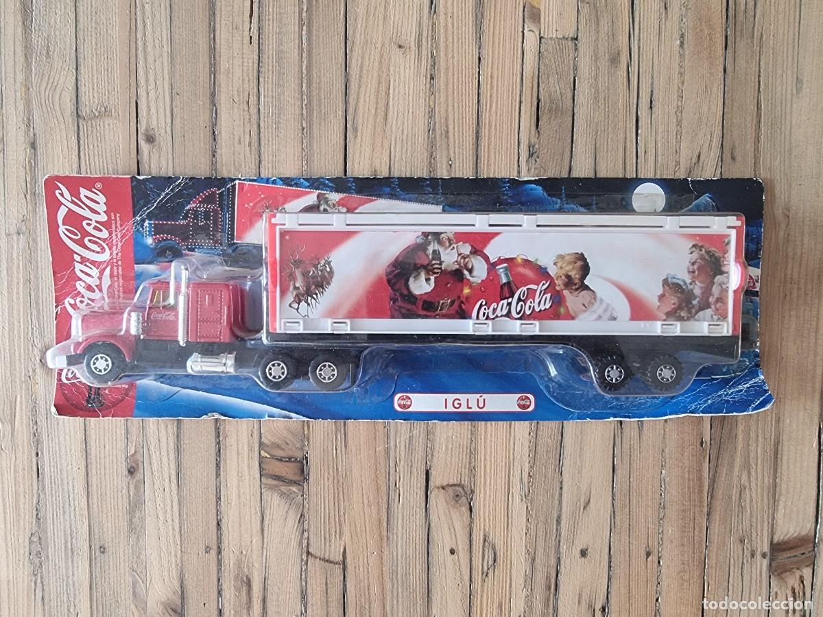 Collectionnisme de Coca-Cola et Pepsi: CAMI&Oacute;N PROMOCIONAL DE COCA-COLA CON JUGUETE MONTABLE-IGL&Uacute; Y TOBOG&Aacute;N, EN BLISTER A ESTRENAR