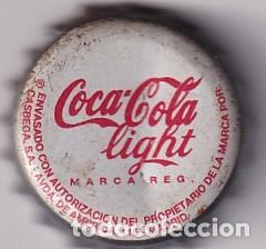 Collectionnisme de Coca-Cola et Pepsi: CHAPA O TAP&Oacute;N COCA COLA FONDO BLANCO