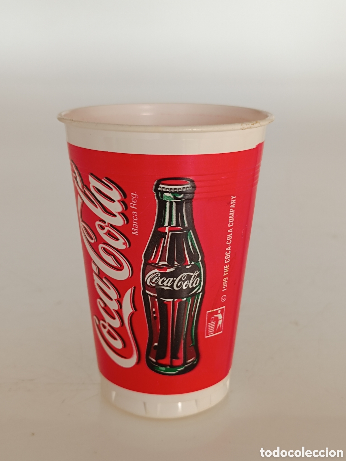 Coleccionismo de Coca-Cola y Pepsi: Vaso pl&aacute;stico Coca Cola a&ntilde;o 1999 - Foto 2