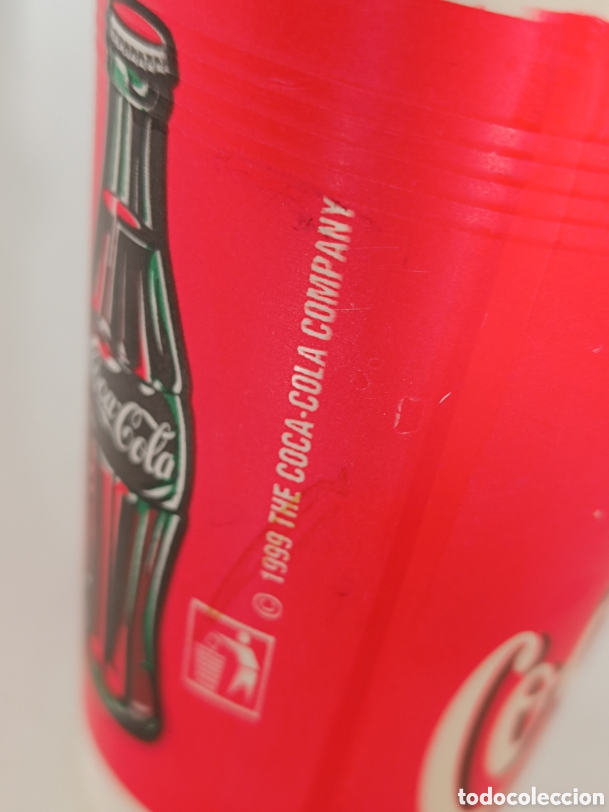 Coleccionismo de Coca-Cola y Pepsi: Vaso pl&aacute;stico Coca Cola a&ntilde;o 1999 - Foto 3