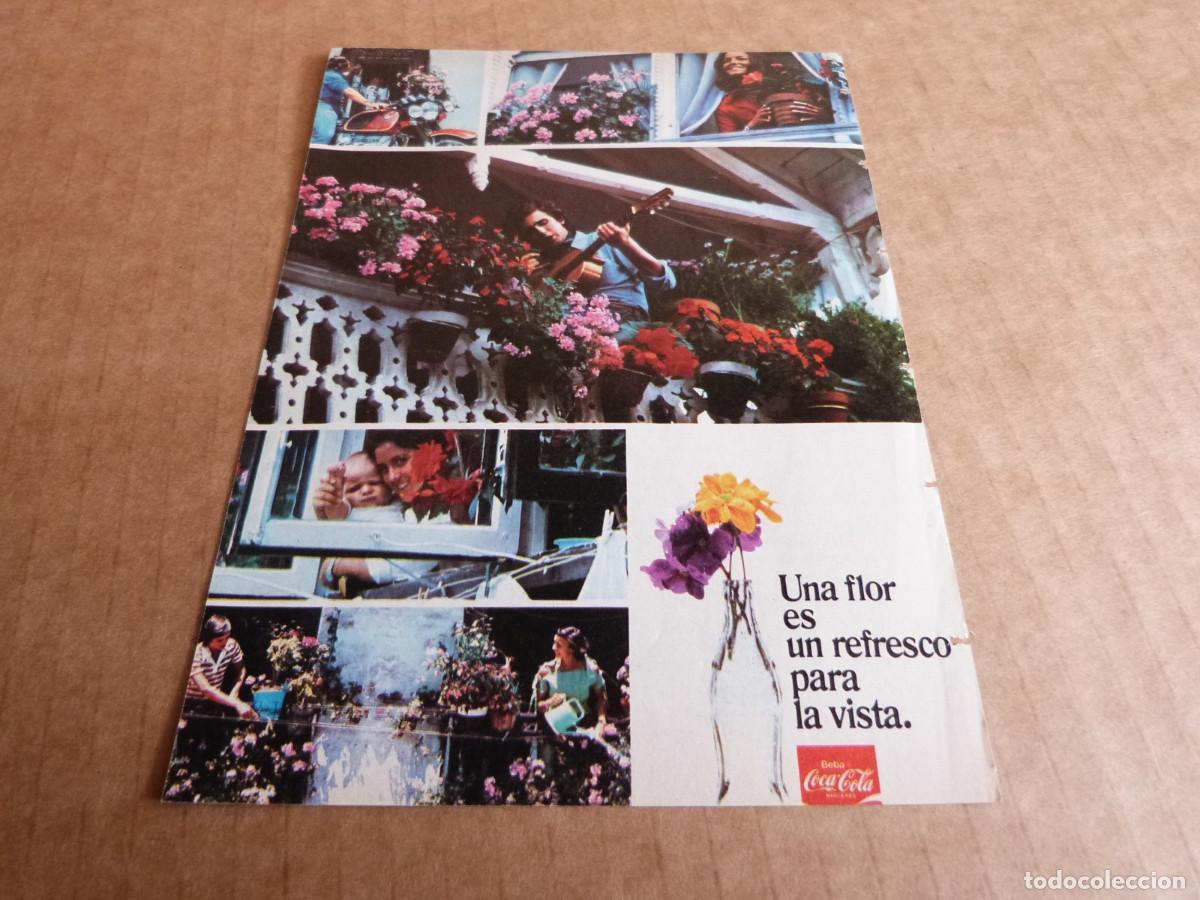 Sammeln von Coca-Cola und Pepsi: Anuncio Coca-Cola una flor es un refresco para la vista - Publicidad de los a&ntilde;os 70