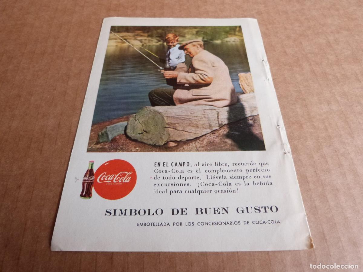 Collectionnisme de Coca-Cola et Pepsi: Anuncio Coca-Cola llevela siempre en sus excursiones - Publicidad de los a&ntilde;os 60