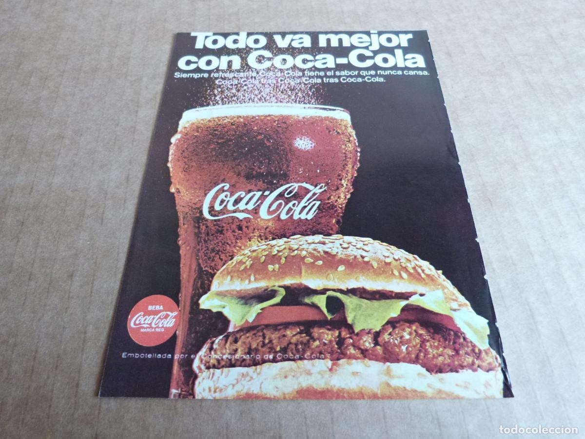 Colecionismo de Coca-Cola e Pepsi: Anuncio Coca-Cola hamburguesa - Publicidad de los a&ntilde;os 60