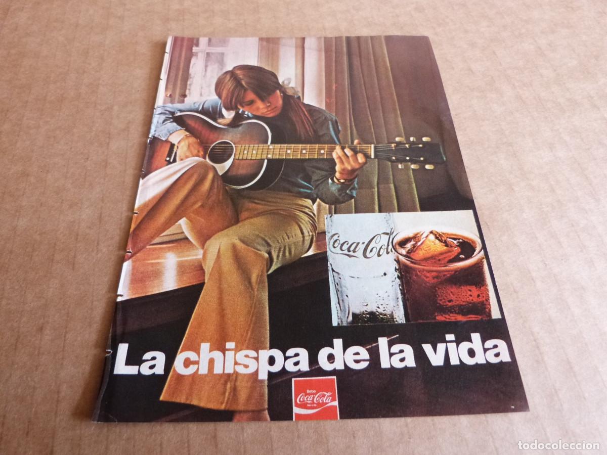 Colecionismo de Coca-Cola e Pepsi: Anuncio Coca-Cola guitarra - Publicidad de los a&ntilde;os 70