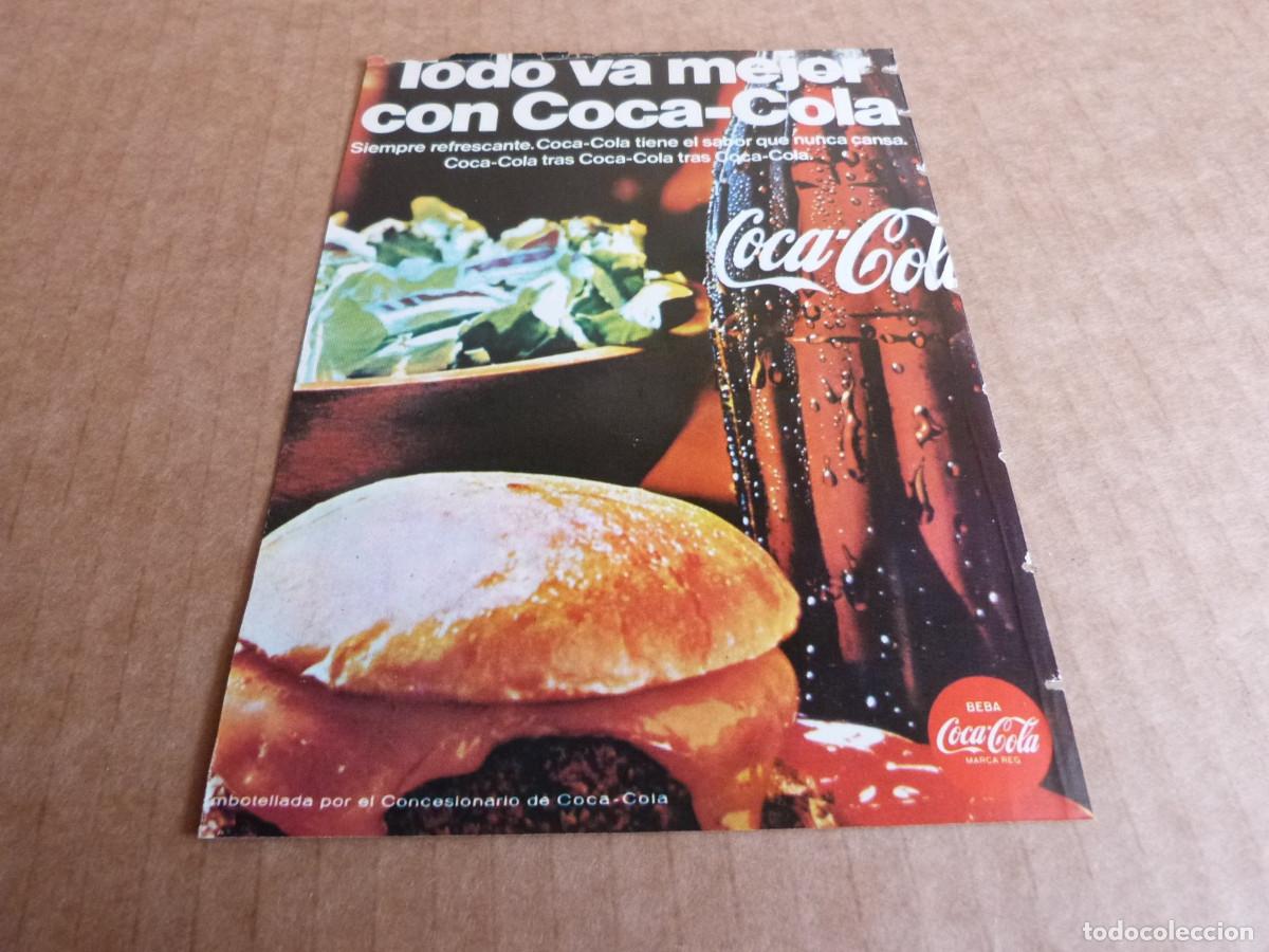 Sammeln von Coca-Cola und Pepsi: Anuncio Coca-Cola ensalada hamburguesa - Publicidad de los a&ntilde;os 60
