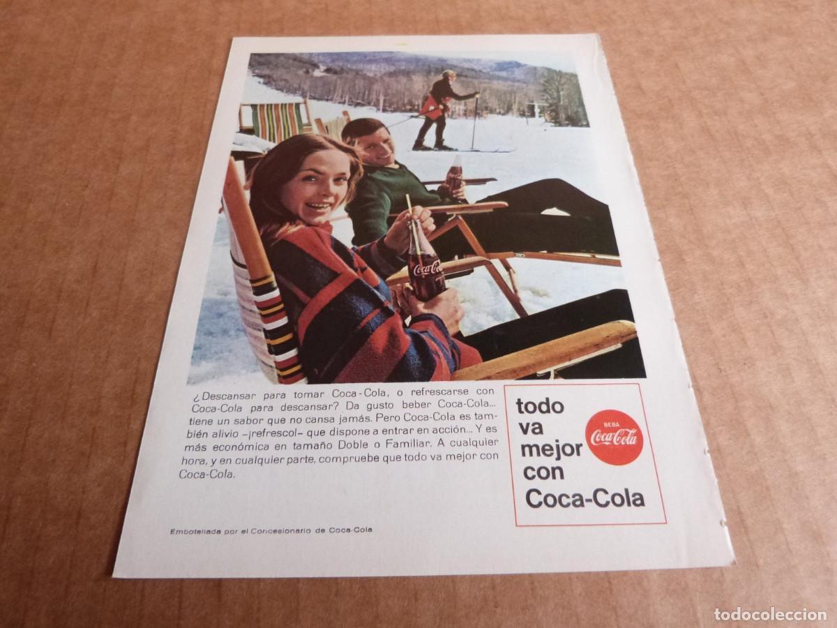 Sammeln von Coca-Cola und Pepsi: Anuncio Coca-Cola descansar o refrescarse para descansar - Publicidad de los a&ntilde;os 70