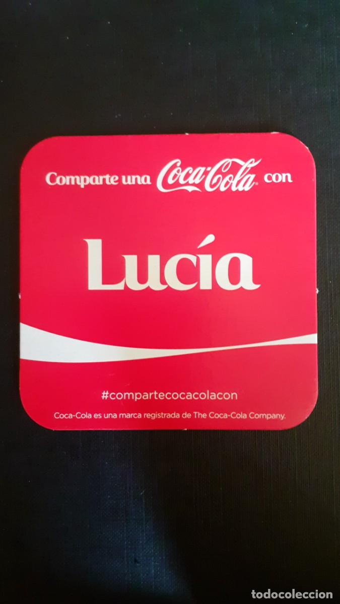 Coleccionismo de Coca-Cola y Pepsi: Posavasos Coca Cola Cocacola con Nombres LUCIA