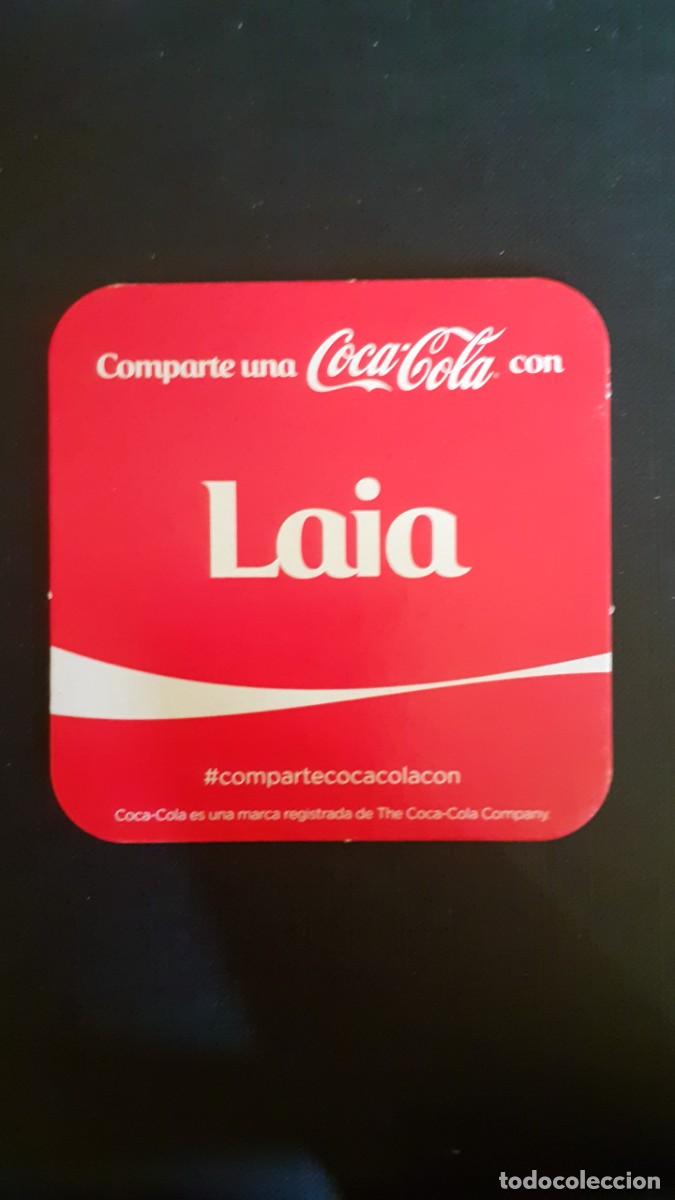 Coleccionismo de Coca-Cola y Pepsi: Posavasos Coca Cola Cocacola con Nombres LAILA