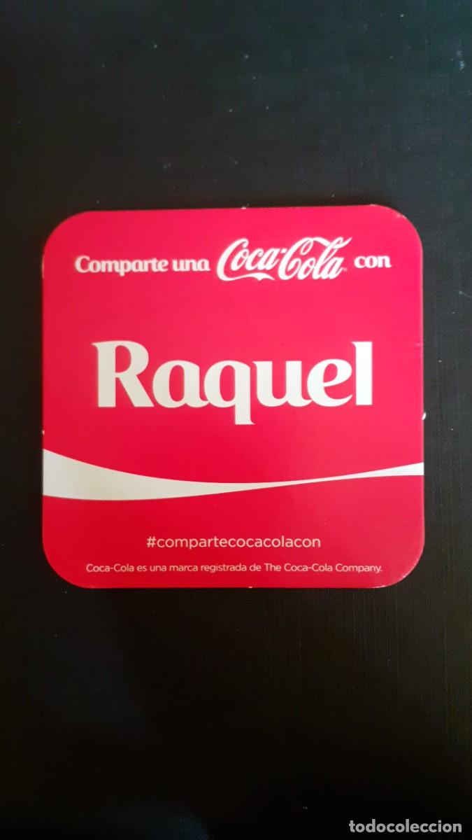 Coleccionismo de Coca-Cola y Pepsi: Posavasos Coca Cola Cocacola con Nombres RAQUEL