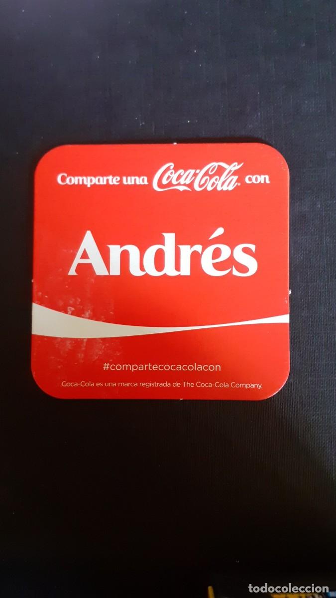 Coleccionismo de Coca-Cola y Pepsi: Posavasos Coca Cola Cocacola con Nombres ANDRES