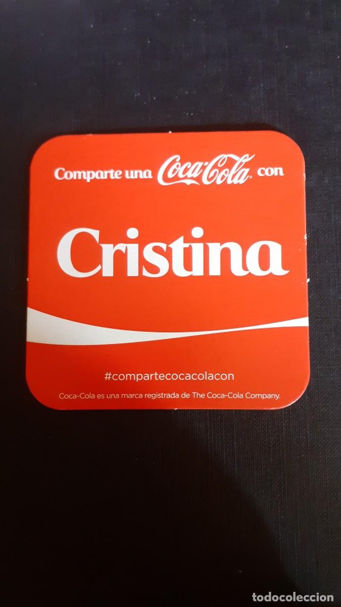Collecting of Coca-Cola and Pepsi: Posavasos Coca Cola Cocacola con Nombres CRISTINA