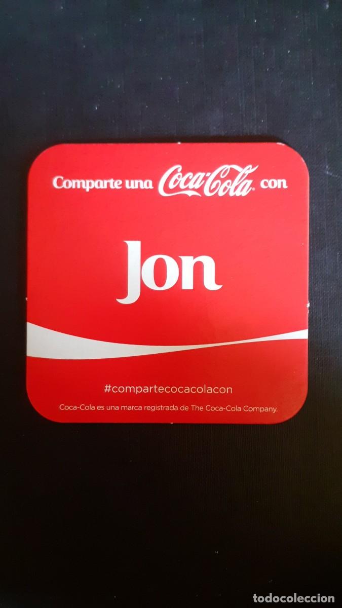 Collecting of Coca-Cola and Pepsi: Posavasos Coca Cola Cocacola con Nombres JON