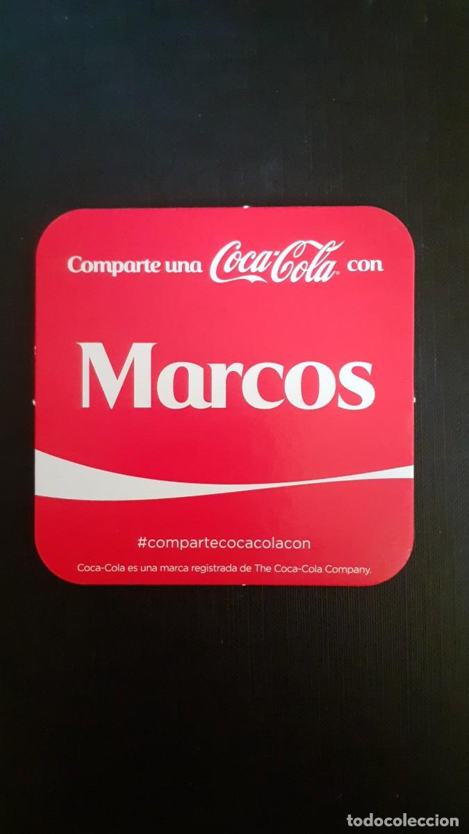 Coleccionismo de Coca-Cola y Pepsi: Posavasos Coca Cola Cocacola con Nombres MARCOS