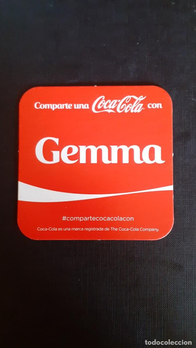 Coleccionismo de Coca-Cola y Pepsi: Posavasos Coca Cola Cocacola con Nombres GEMMA