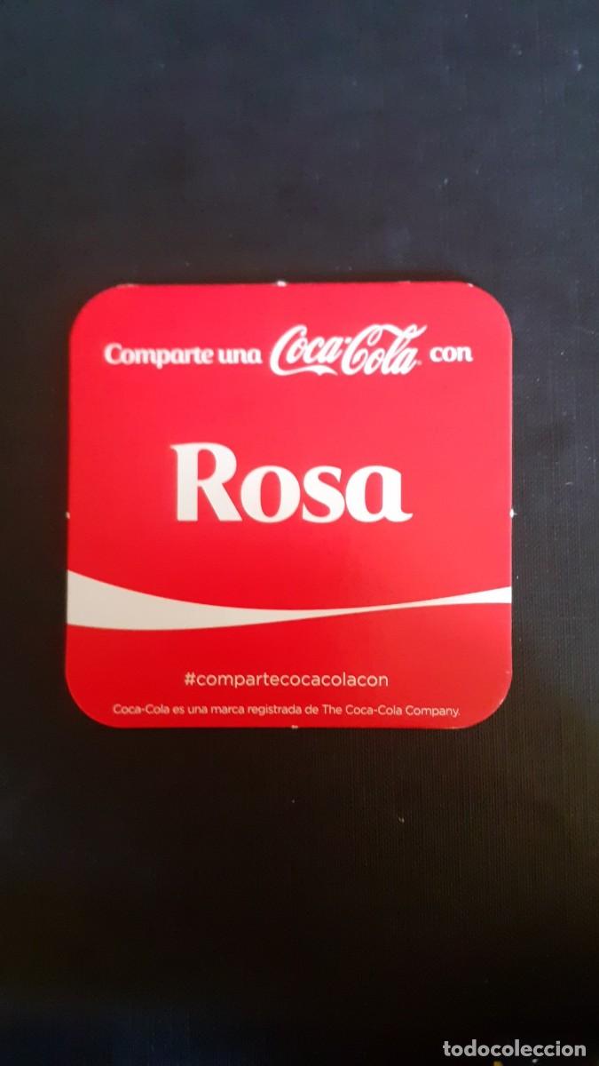 Coleccionismo de Coca-Cola y Pepsi: Posavasos Coca Cola Cocacola con Nombres ROSA