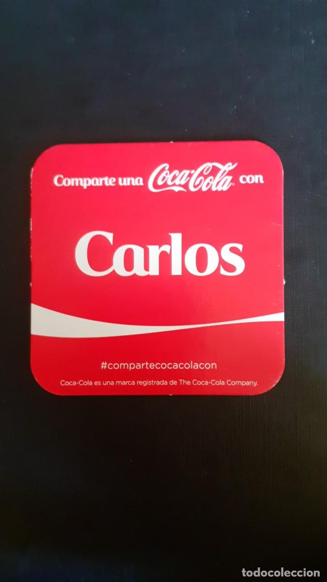 Coleccionismo de Coca-Cola y Pepsi: Posavasos Coca Cola Cocacola con Nombres CARLOS
