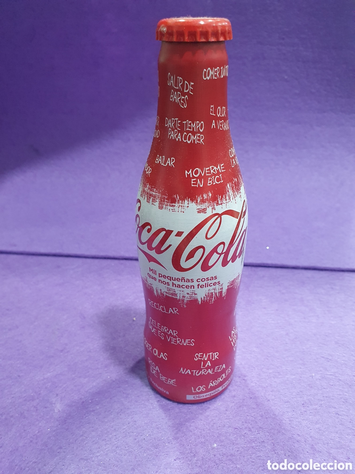 Coleccionismo de Coca-Cola y Pepsi: Botella Coca Cola aluminio ed. limitada. (L48) - Foto 1