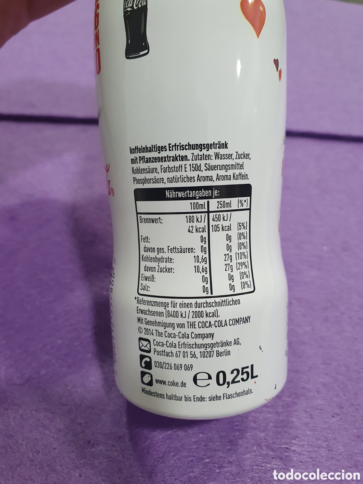 Coleccionismo de Coca-Cola y Pepsi: Botella Coca Cola aluminio ed. limitada. (L48) - Foto 2
