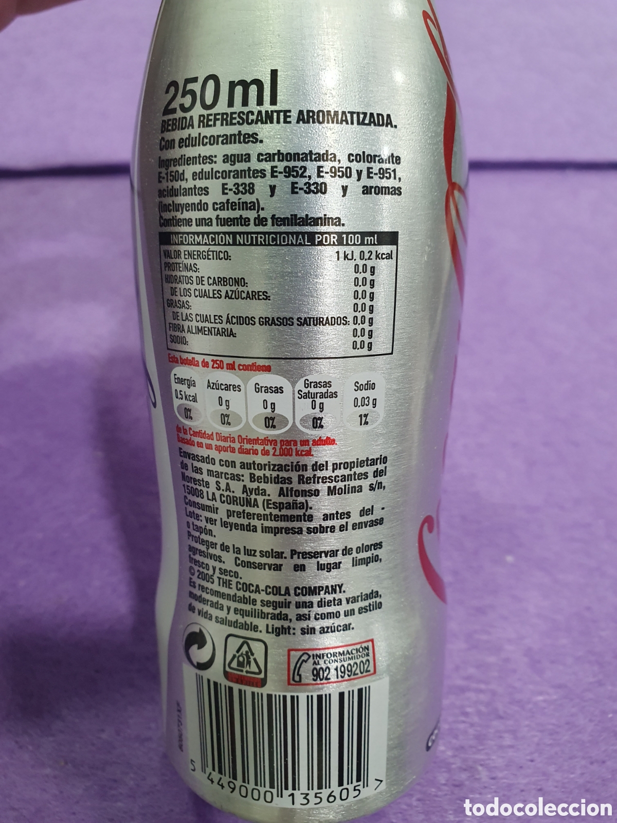 Coleccionismo de Coca-Cola y Pepsi: Botella Coca Cola aluminio ed. limitada. (L48) - Foto 2