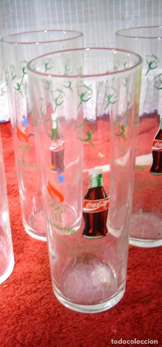 Collecting of Coca-Cola and Pepsi: LOTE 12 VASOS DE TUBO COCA-COLA ATLANTA 1996