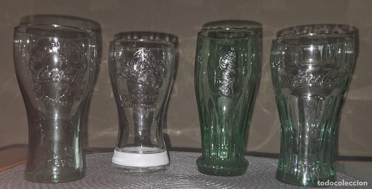 Collezionismo di Coca-Cola e Pepsi: LOTE DE 4 VASOS DIFERENTES DE COCA-COLA (Peso: 1110 gramos)