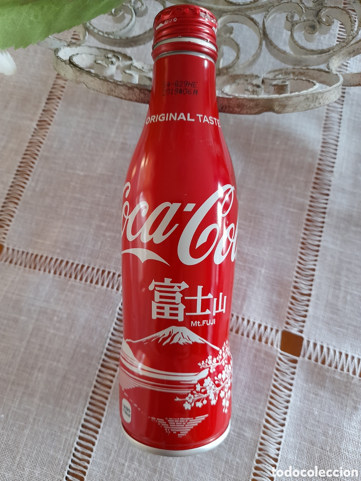 Collezionismo di Coca-Cola e Pepsi: Botella vac&iacute;a en aluminio de coca-cola edici&oacute;n especial sakasa fuji