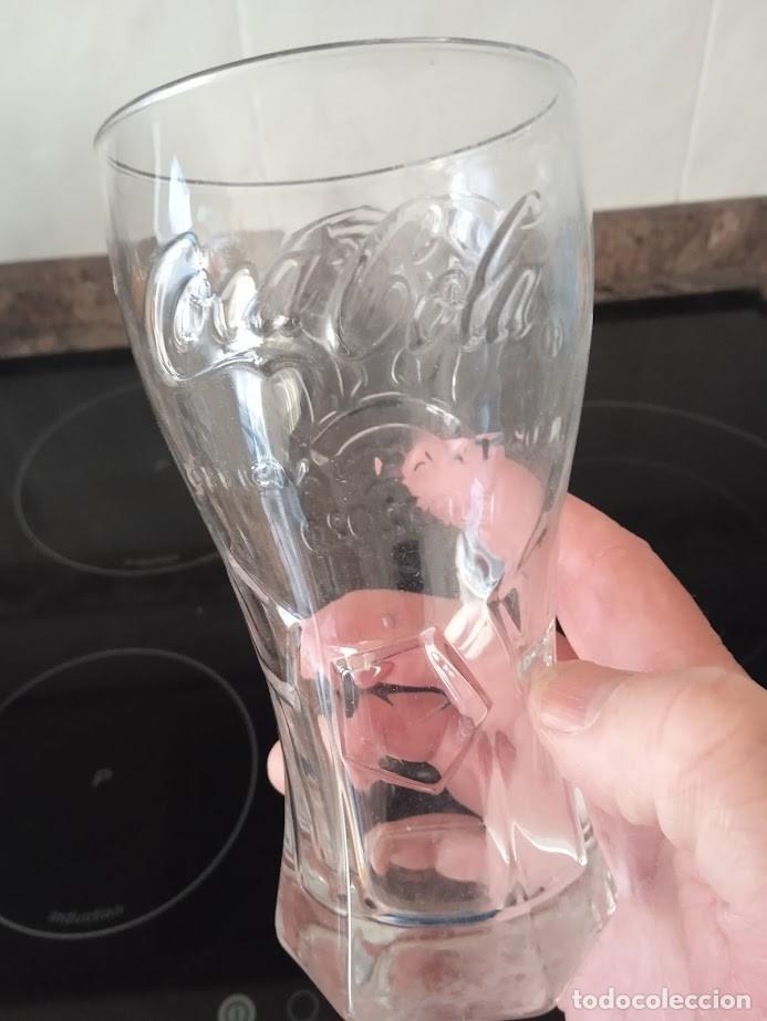 Coleccionismo de Coca-Cola y Pepsi: VASO COCA COLA PUBLIDAD BASE CUADRADA - Foto 1