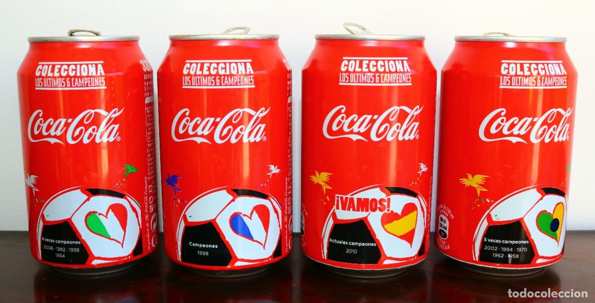 Collectionnisme de Coca-Cola et Pepsi: Lote de 4 latas de Coca-Cola del Mundial Brasil 2014