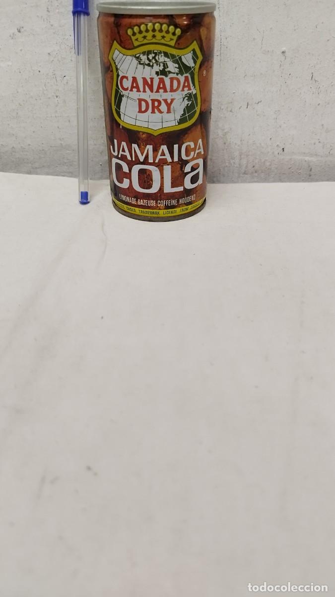 Collezionismo di Coca-Cola e Pepsi: Antigua lata vac&iacute;a de CANADA 1 DRY JAMAICA COLA LIMONADE GAZEUSE COFFEINE HOUDEND