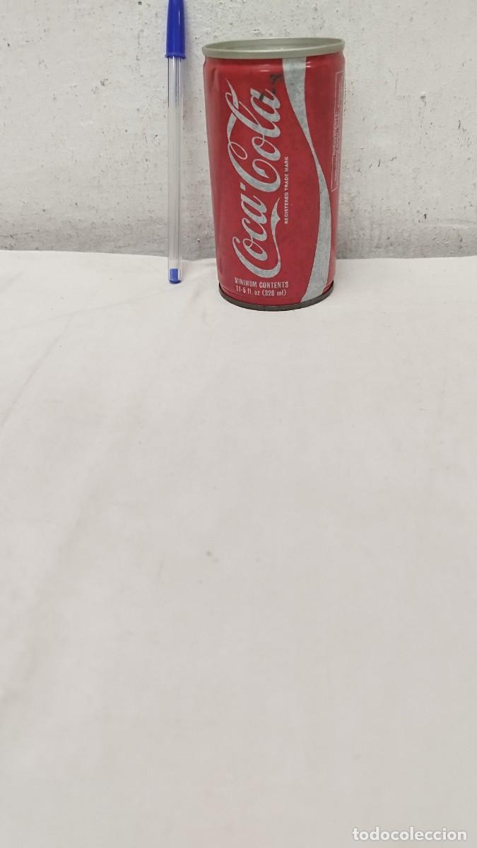 Collezionismo di Coca-Cola e Pepsi: Antigua lata vac&iacute;a de Coca-Cola, refresco.MINIMUM CONTENTS 11-5 fl. oz (326 ml)