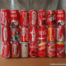 Coleccionismo de Coca-Cola y Pepsi: LOTE 21 LATAS COCA-COLA LATA BOTE CAN