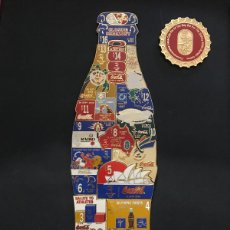 Coleccionismo de Coca-Cola y Pepsi: CUADRO BOTELLA COCA-COLA CON PINES JJ.OO. SIDNEY
