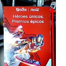 Coleccionismo de Coca-Cola y Pepsi: SUPERHEROES COCACOLA, ANUNCIO CARTÓN DURO. PREMIOS EPICOS, HÉROES ÚNICOS