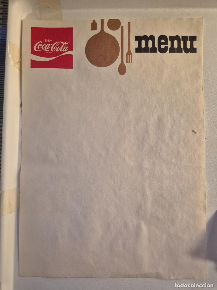 Coleccionismo de Coca-Cola y Pepsi: Lote hojas men&uacute;s coca cola - Foto 7