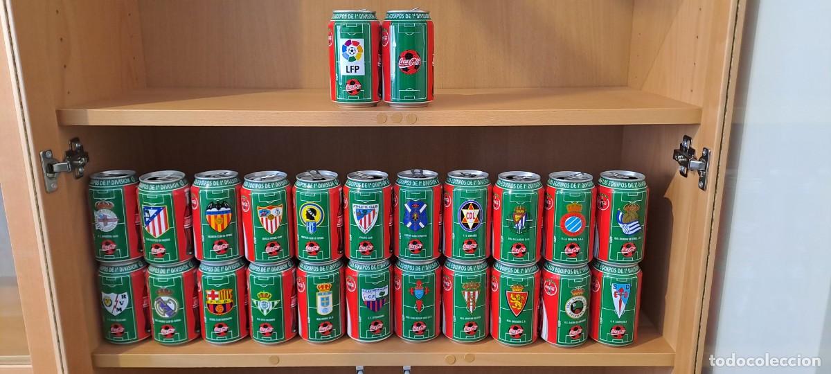Colecionismo de Coca-Cola e Pepsi: COLECCI&Oacute;N 24 LATAS COCA COLA COCACOLA COKE FUTBOL FOOTBALL LA LIGA LIGA LFP 96 97 1996 1997