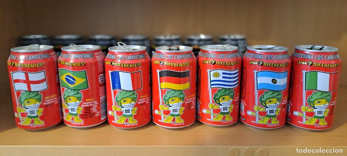 Colecionismo de Coca-Cola e Pepsi: COLECCI&Oacute;N 7 LATAS COCA COLA COCACOLA COKE FUTBOL FOOTBALL WORLD CUP 2010 SUDAFRICA SOUTH A