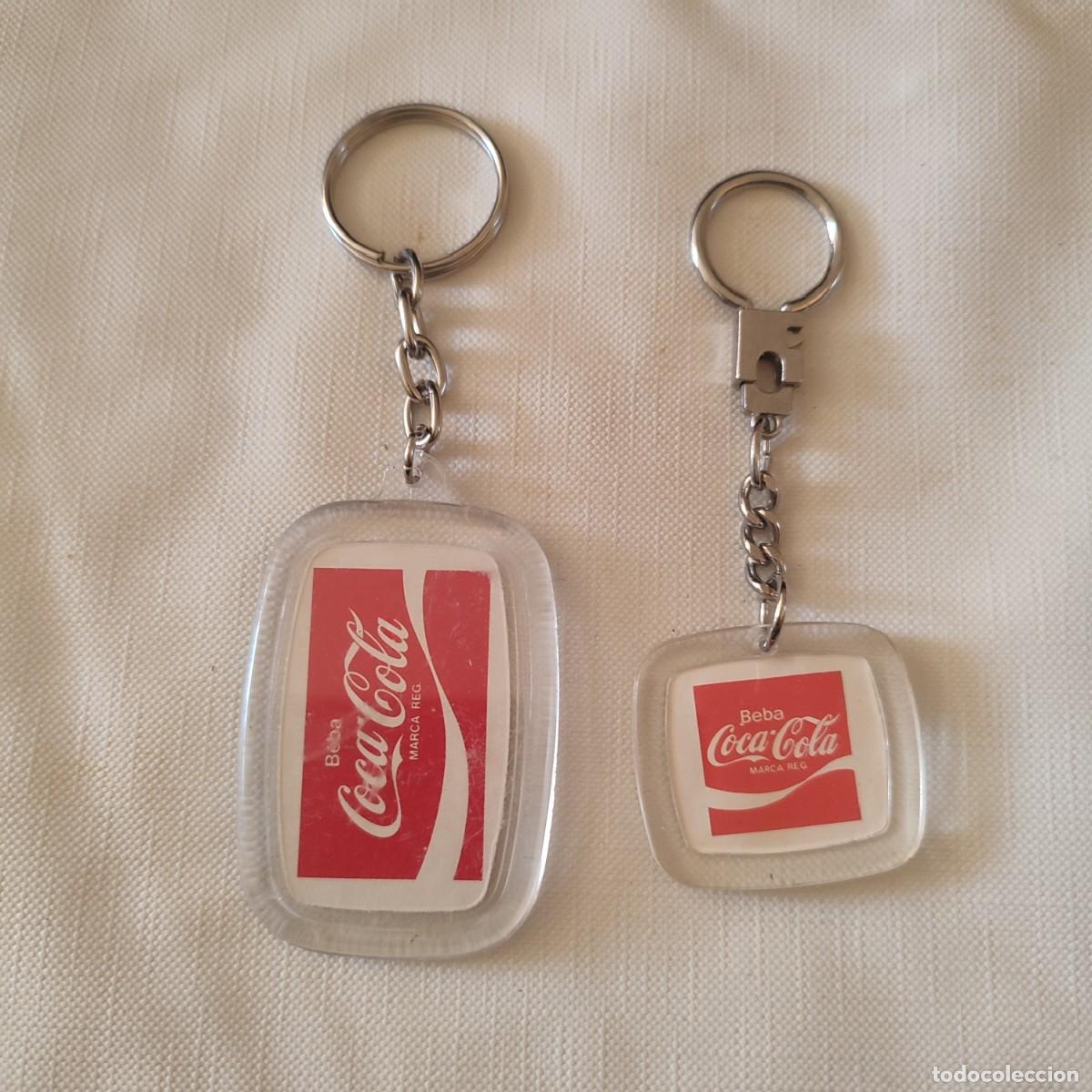 Colecionismo de Coca-Cola e Pepsi: Llaveros vintage Marca Coca Cola la imagen aparece en las dos caras