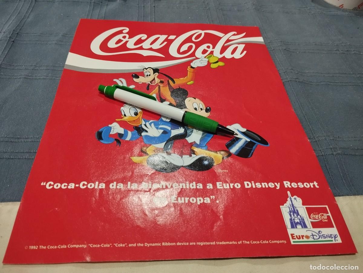 Collectionnisme de Coca-Cola et Pepsi: COCA COLA EURO DISNEY ANUNCIO PUBLICIDAD REVISTA 1992