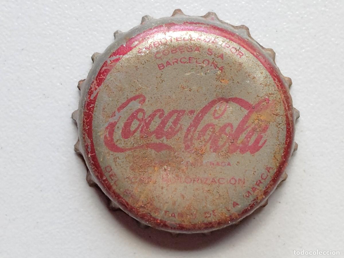 Colecionismo de Coca-Cola e Pepsi: TAPON CORONA ESPA&Ntilde;A COCACOLA. DORSO DE CORCHO. USADO