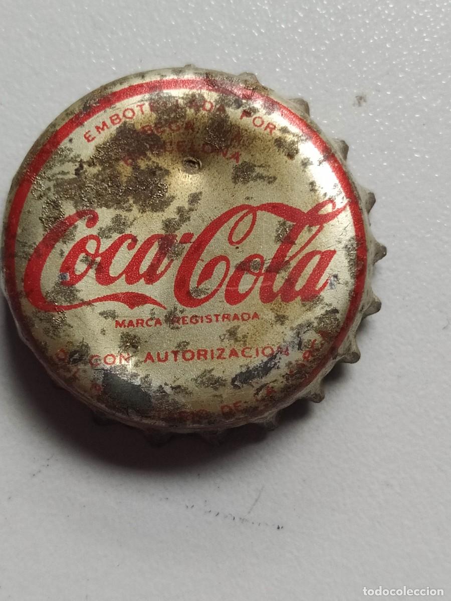 Colecionismo de Coca-Cola e Pepsi: TAPON CORONA ESPA&Ntilde;A COCACOLA. DORSO DE CORCHO. USADO