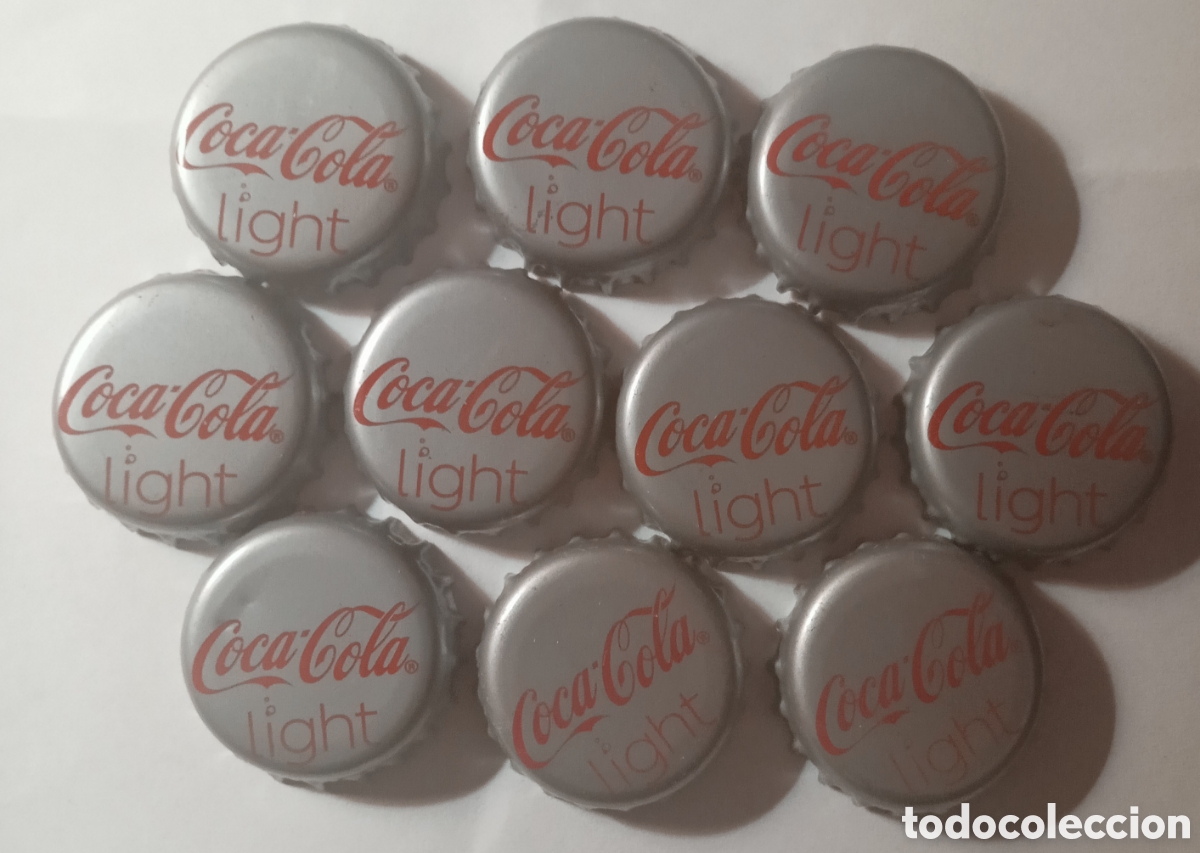 Coleccionismo de Coca-Cola y Pepsi: LOTE CHAPAS COCACOLA LIGHT - Foto 1