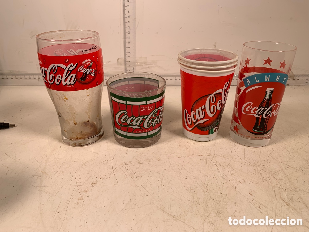 Coleccionismo de Coca-Cola y Pepsi: 01_ lote vasos Coca Cola - Foto 1