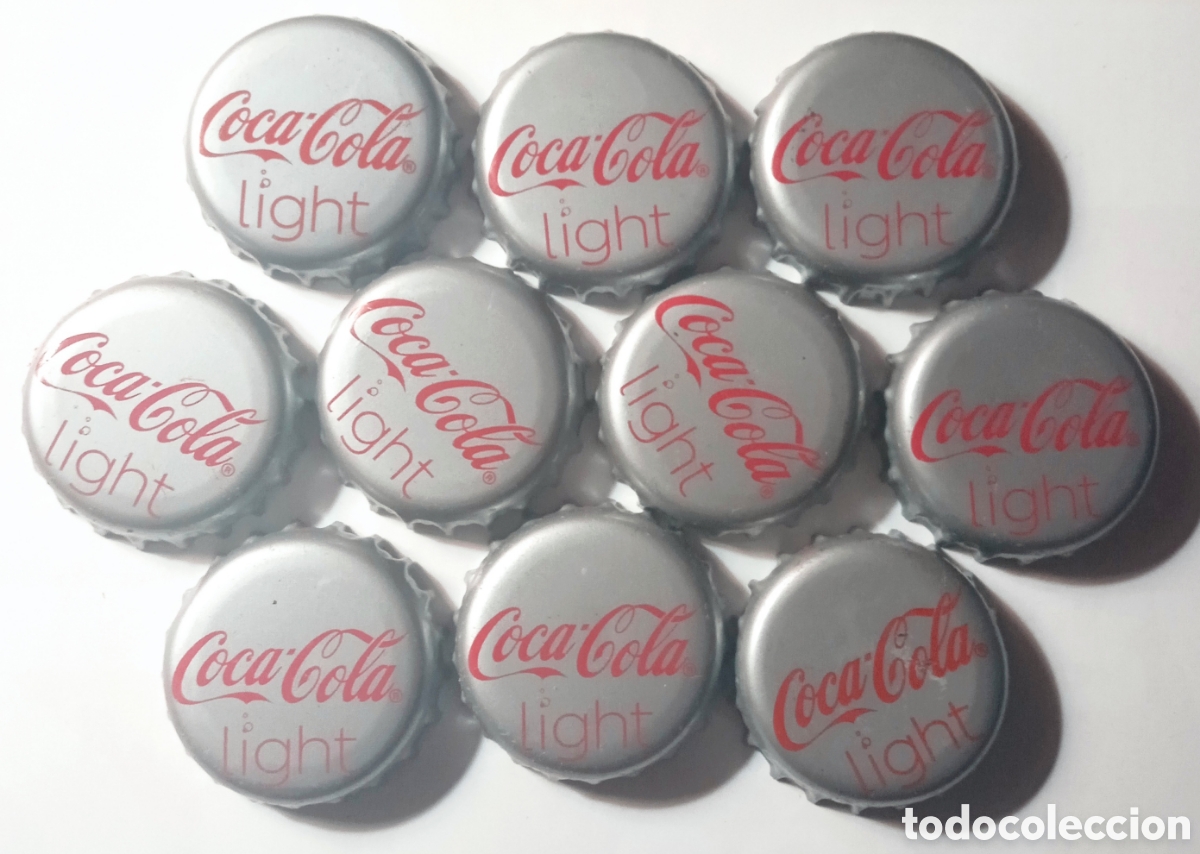 Coleccionismo de Coca-Cola y Pepsi: LOTE CHAPAS COCACOLA LIGHT - Foto 1