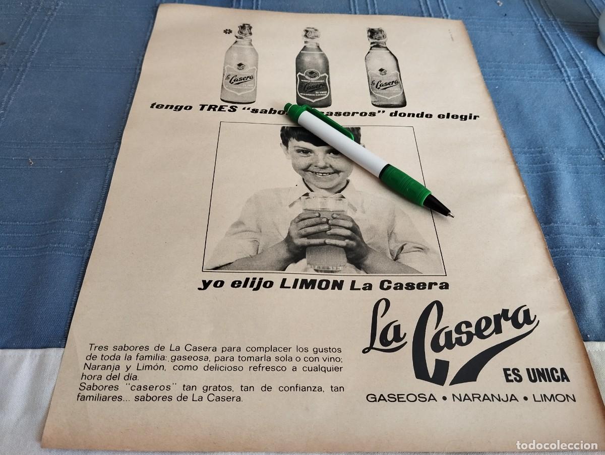 Collectionnisme de Coca-Cola et Pepsi: GASEOSA LA CASERA ANUNCIO PUBLICIDAD REVISTA 1968
