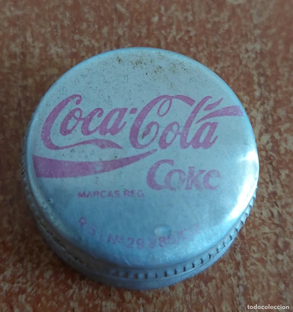 Collezionismo di Coca-Cola e Pepsi: Chapa corona de botella coca cola 20 cl a&ntilde;os 80 forro pl&aacute;stico C&oacute;rdoba