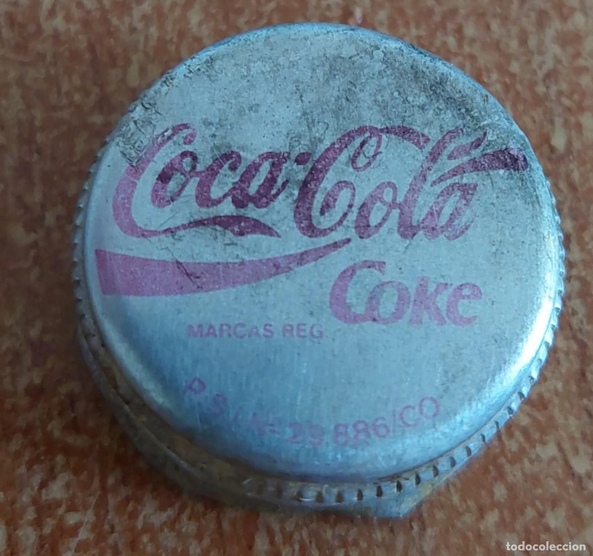 Collezionismo di Coca-Cola e Pepsi: Chapa corona de botella coca cola 20 cl a&ntilde;os 80 forro pl&aacute;stico C&oacute;rdoba