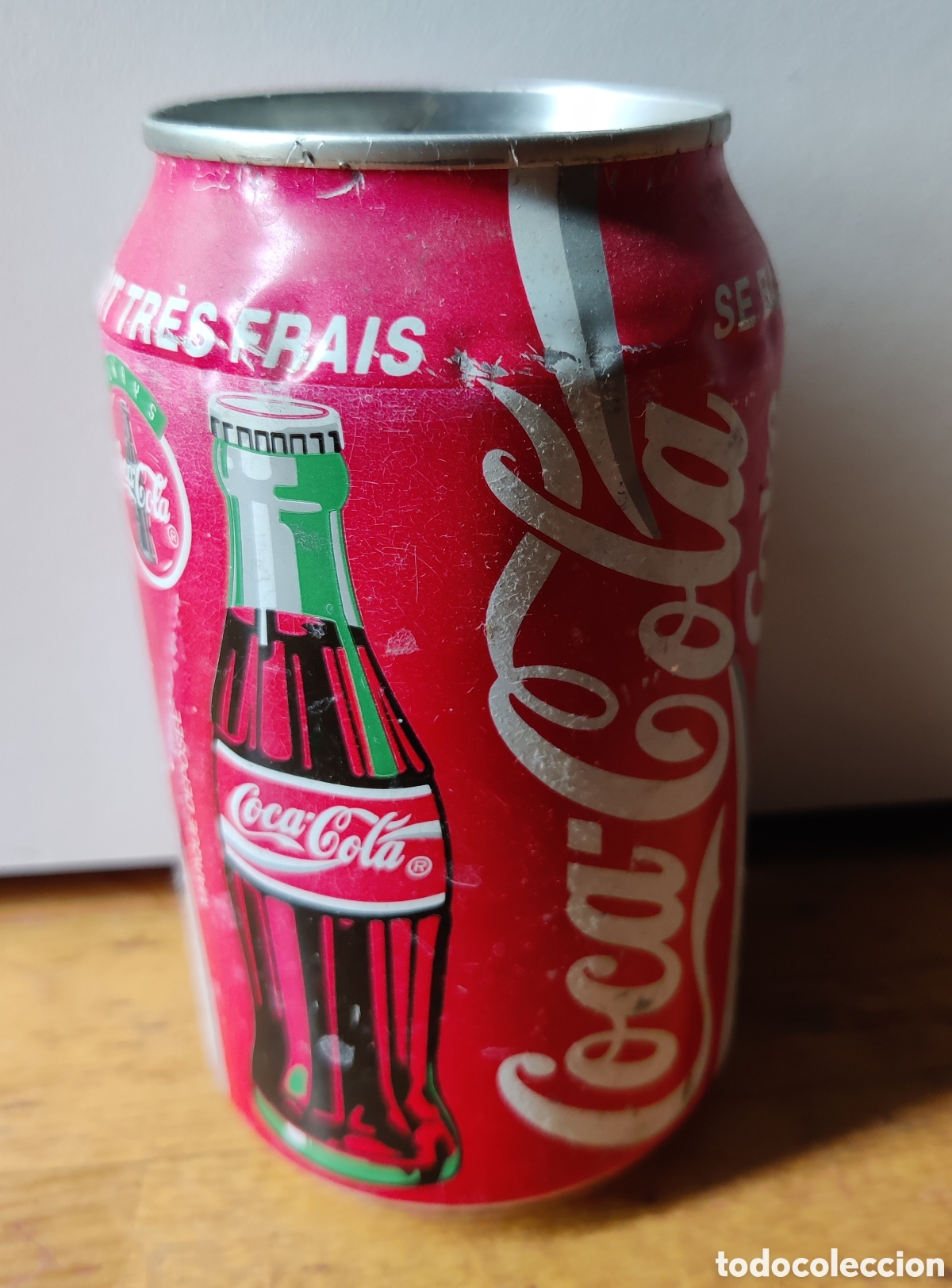 Coleccionismo de Coca-Cola y Pepsi: Lata de Coca Cola de Francia de 1996 - Foto 2