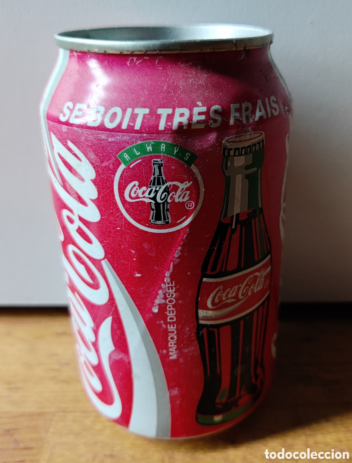 Coleccionismo de Coca-Cola y Pepsi: Lata de Coca Cola de Francia de 1996 - Foto 3