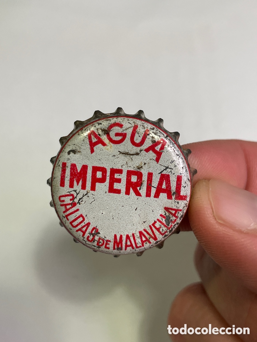 Collezionismo di Coca-Cola e Pepsi: (N) CHAPA CORONA - AGUA IMPERIAL CALDAS DE MALAVELLA, SE&Ntilde;ALES DE USO