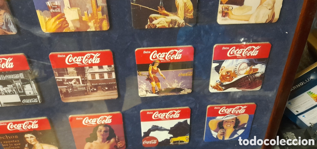 Coleccionismo de Coca-Cola y Pepsi: Cuadro coca cola posavasos - Foto 2
